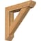 Ekena Millwork Traditional Slat Rough Sawn Bracket w/ Offset Brace, Western Red Cedar, 6"W x 26"D x 26"H BKT0604X26X26TRA06RWR - alternate 1